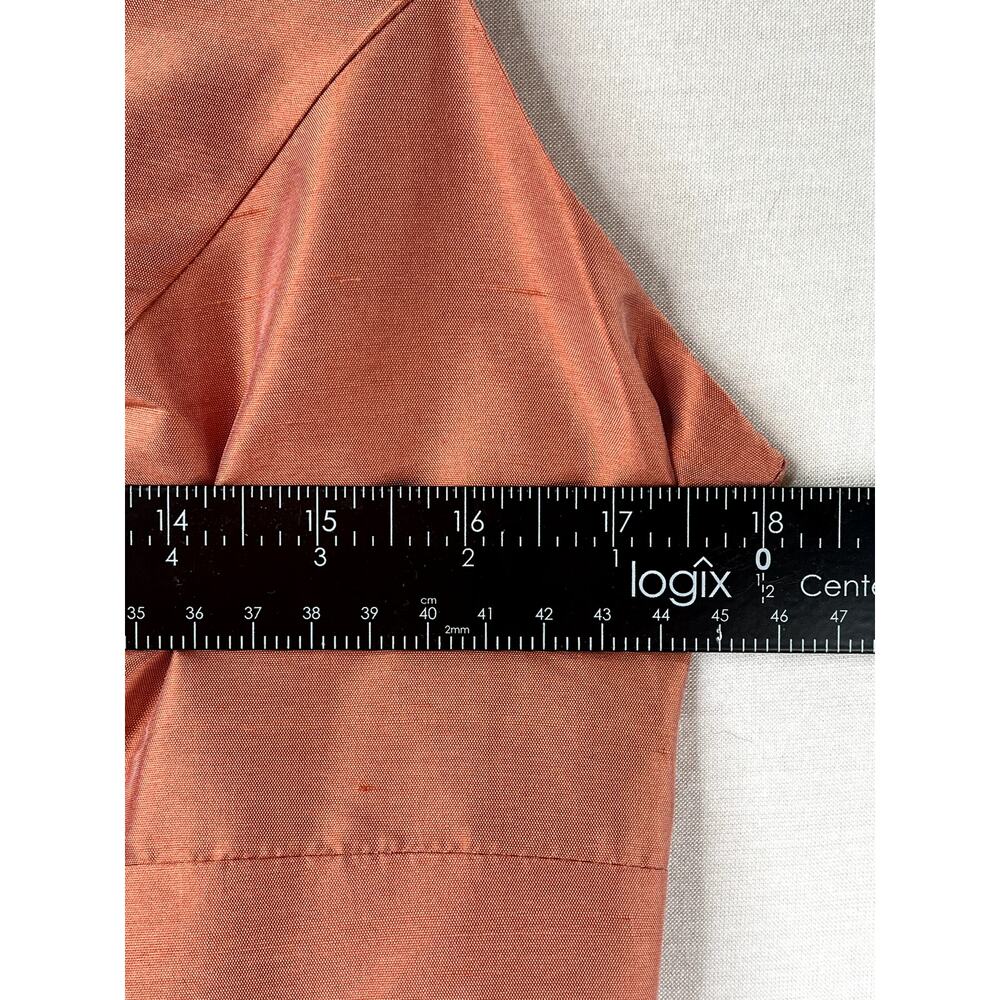 NWT Talbots Silk Shantung Sleeveless Dress in coral, size 10P - Picture 10 of 11